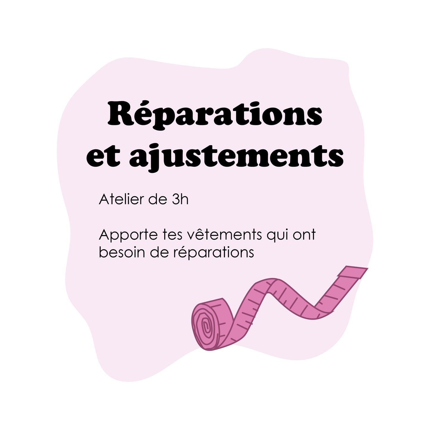 Atelier de réparations et d’ajustement de vêtements!