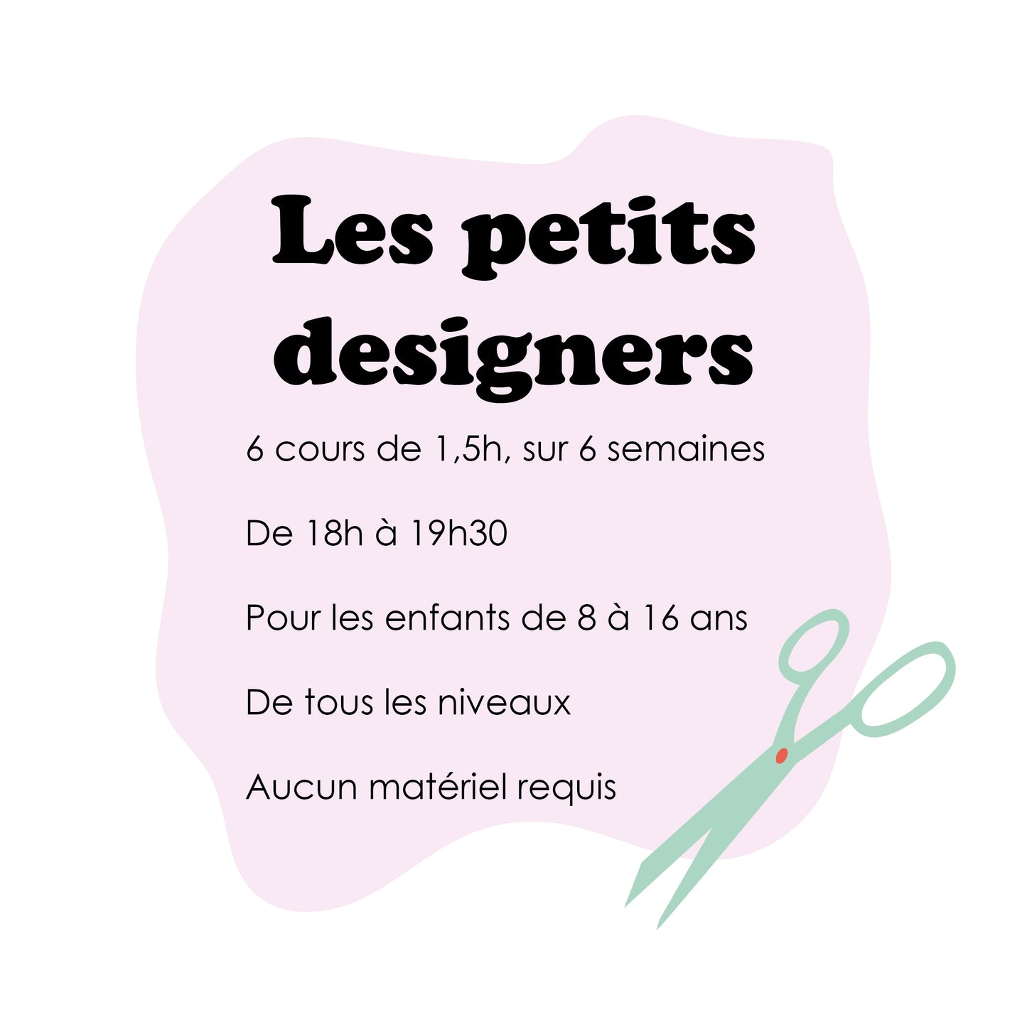 Les petits designers - Cours de couture pour enfants