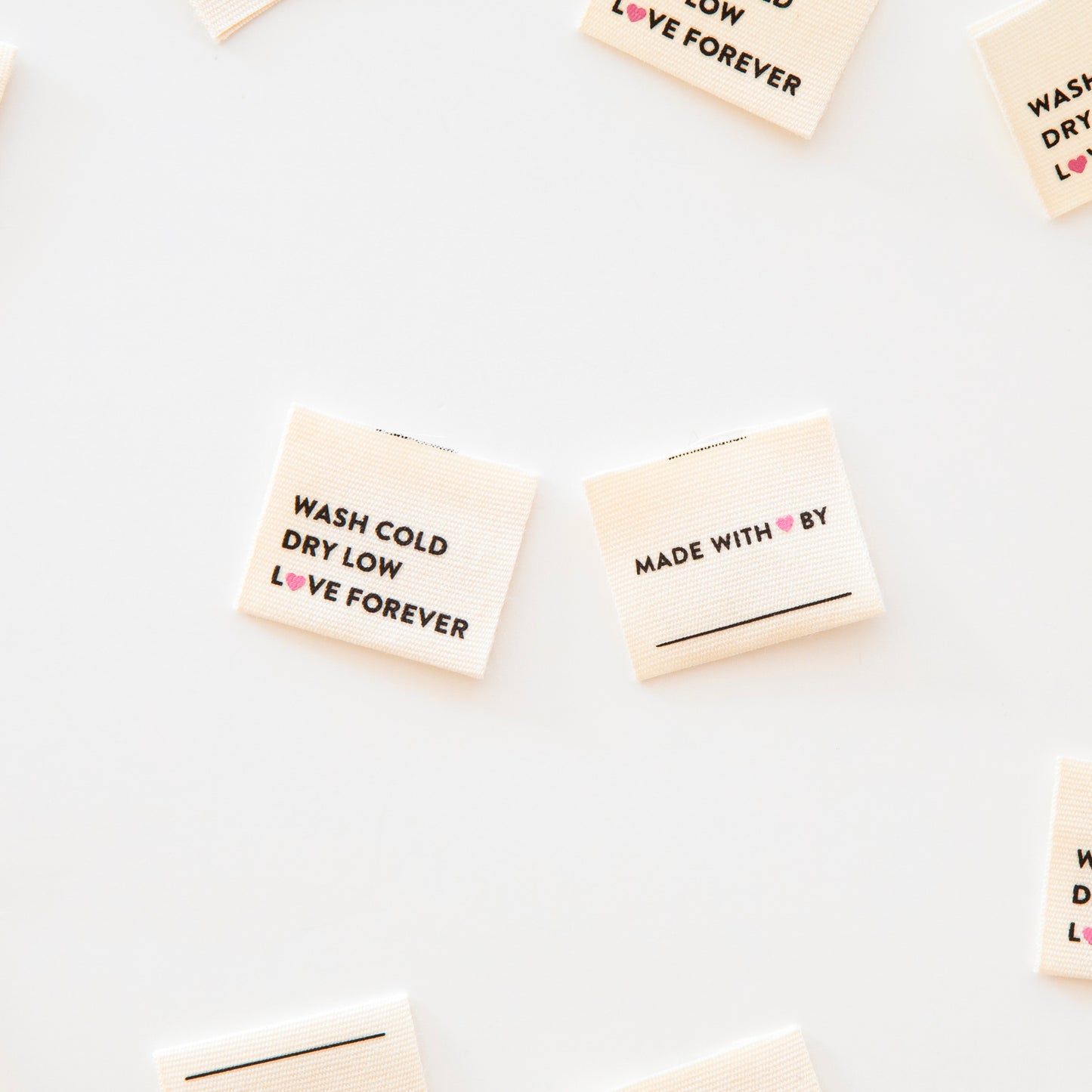 Dry low - Étiquettes à coudre pour vêtements