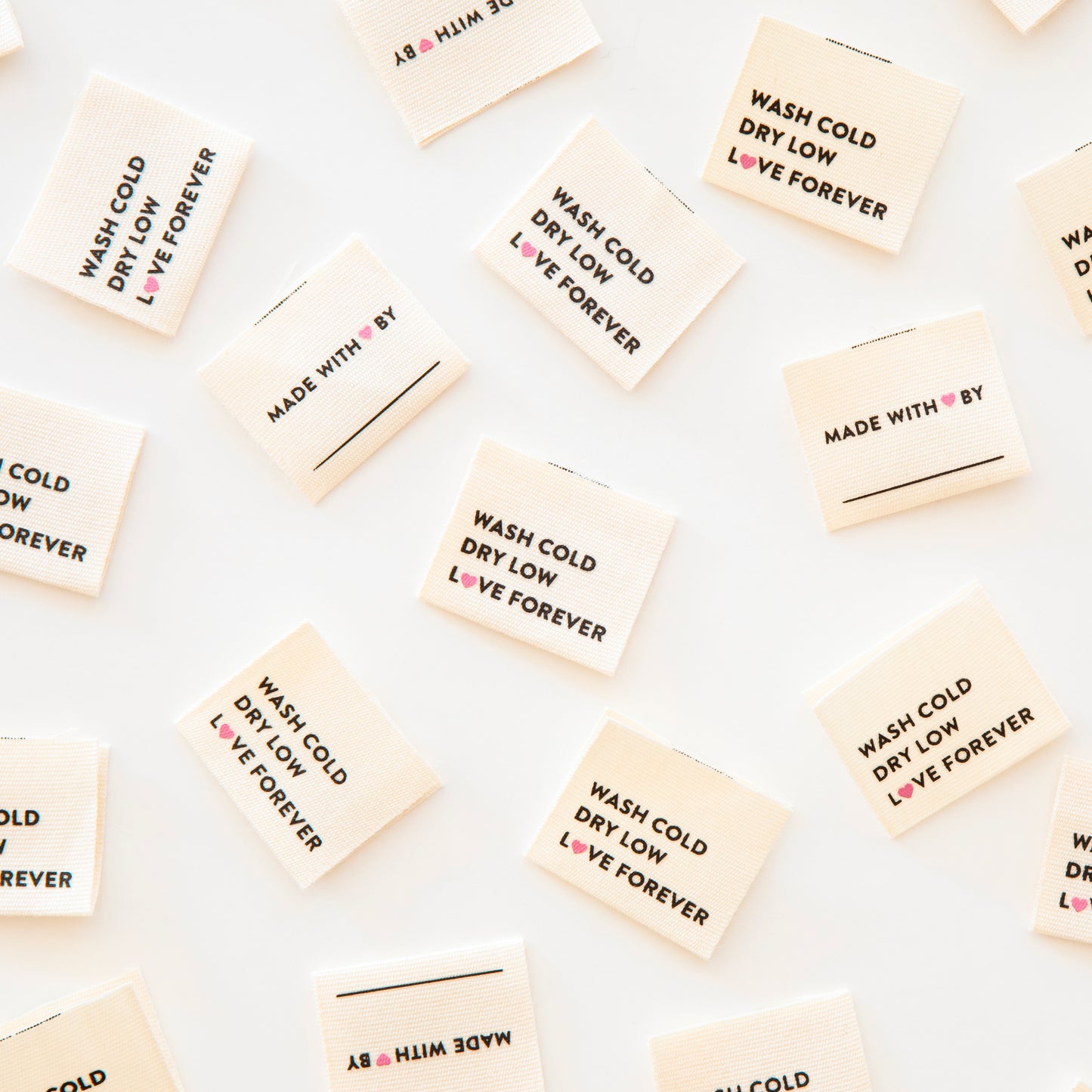 Dry low - Étiquettes à coudre pour vêtements