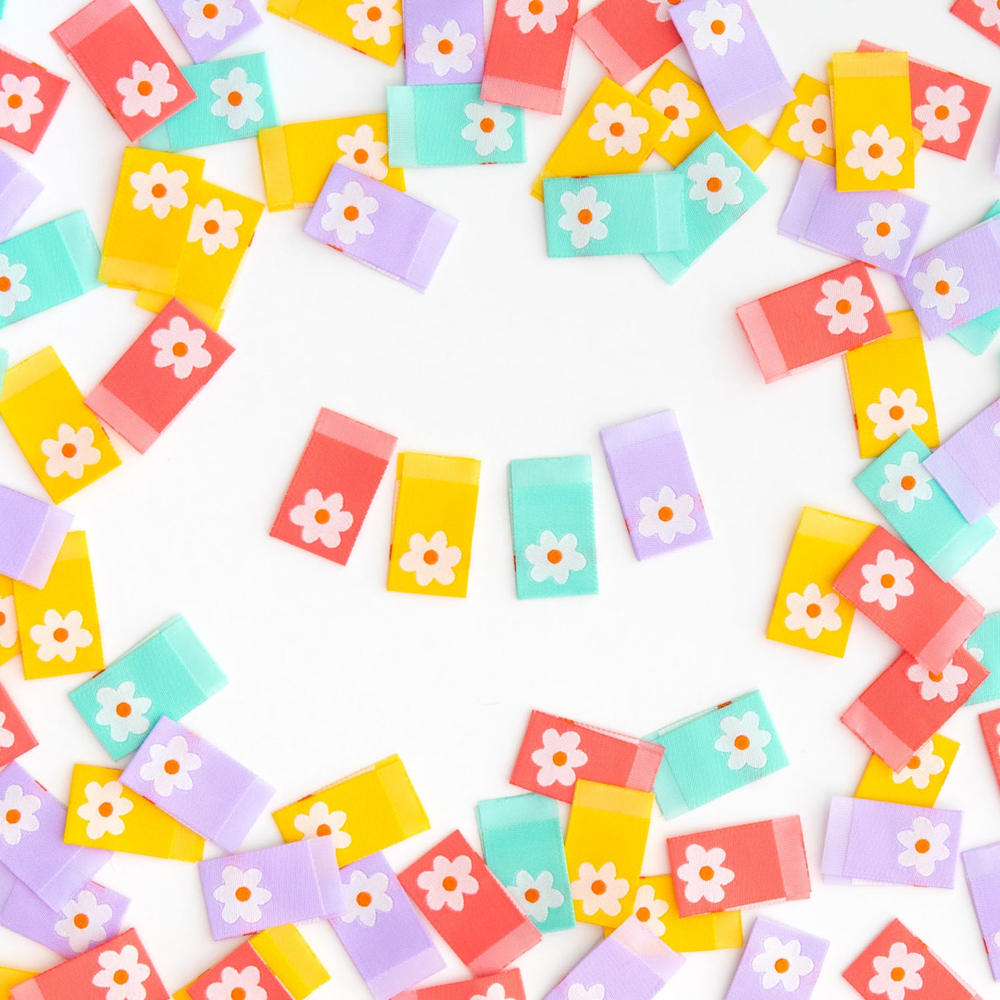 Marguerite - Étiquettes à coudre pour vêtements