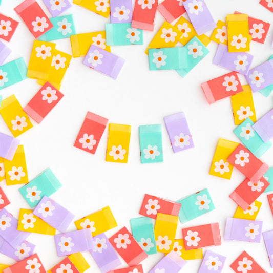 Marguerite - Étiquettes à coudre pour vêtements