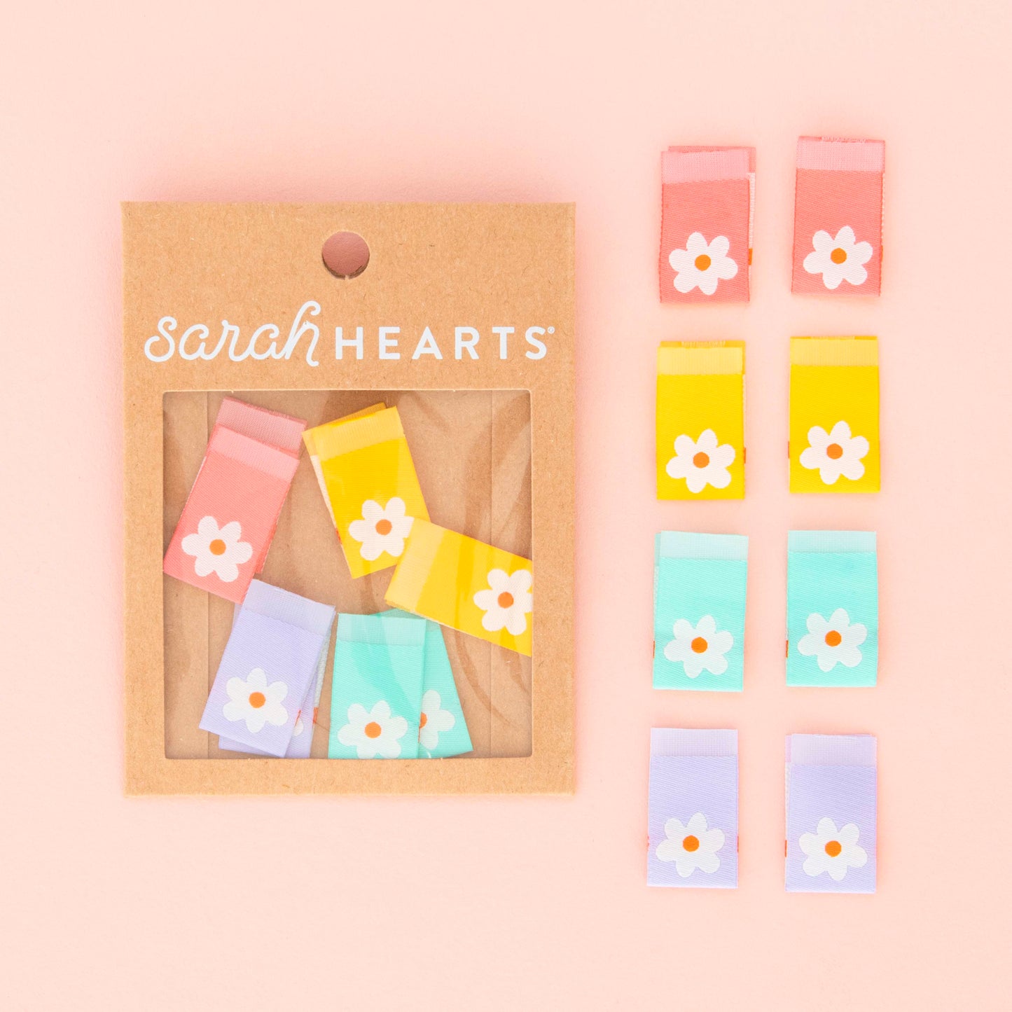 Marguerite - Étiquettes à coudre pour vêtements