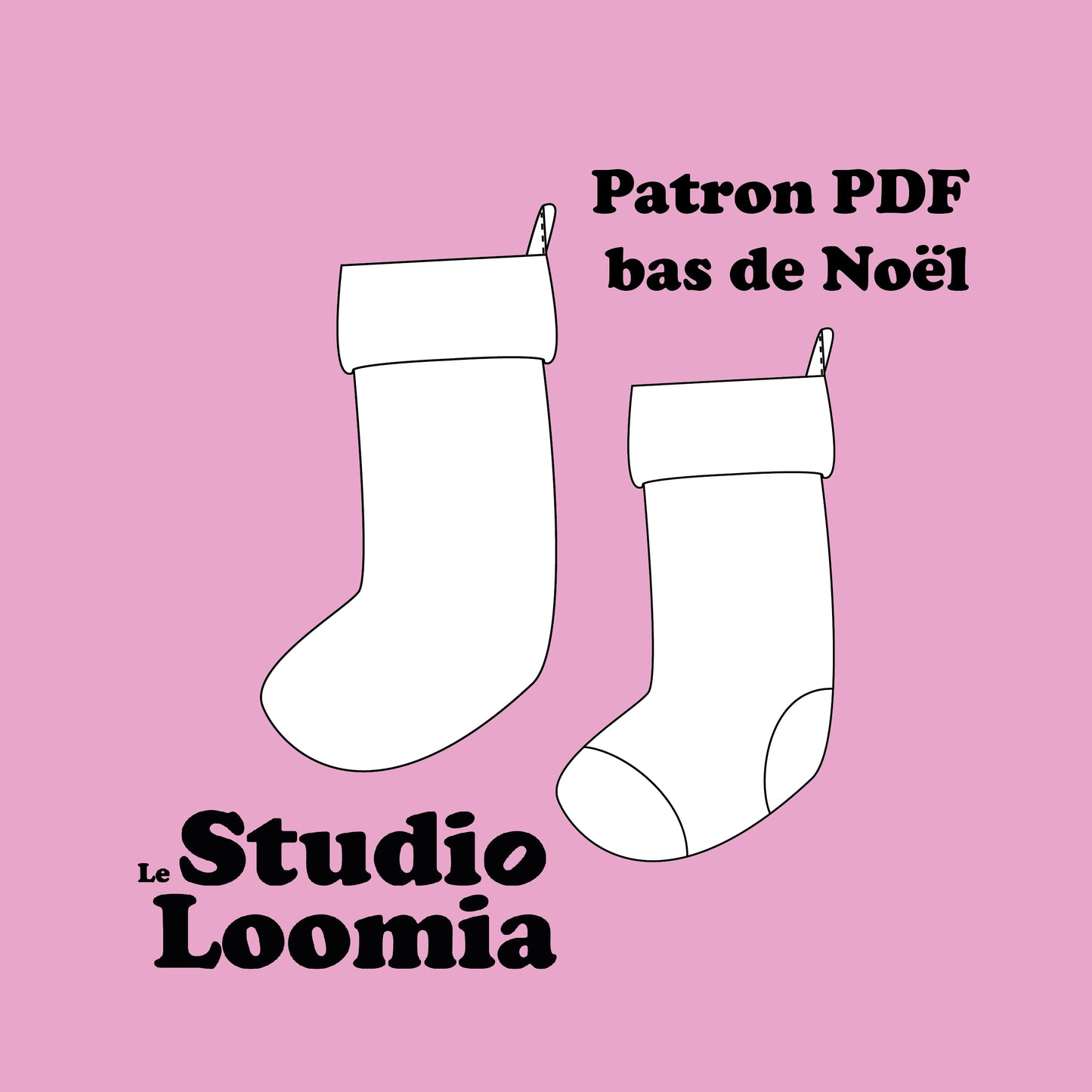 Patron PDF - Bas de Noël