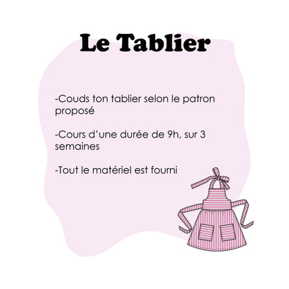 Apprends à coudre : un tablier